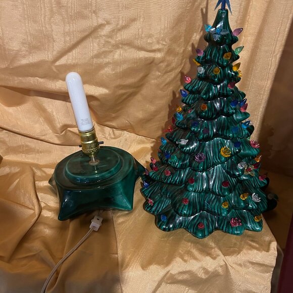 Vintage Handmade  Ceramic  Christmas Tree - Picture 5 of 6